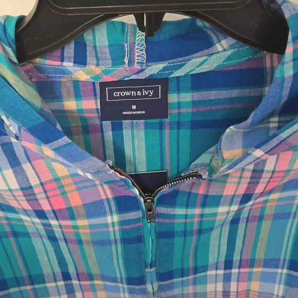 Crown & Ivy long sleeve hoodie shirt - Picture 4 of 9